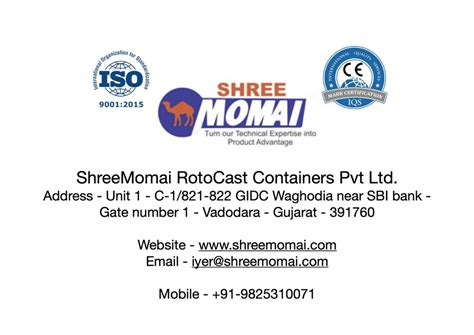 Shree Momai Rotocast Containers Private Limited - Quality
