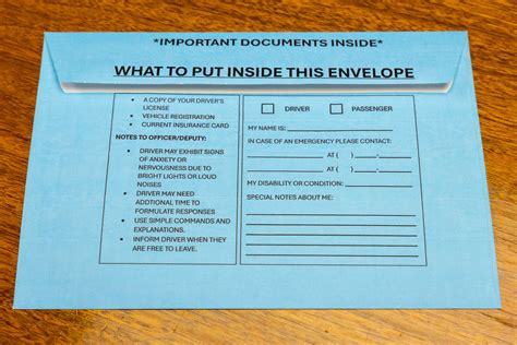 Upon contact with a first responder, an individual presents their blue ...