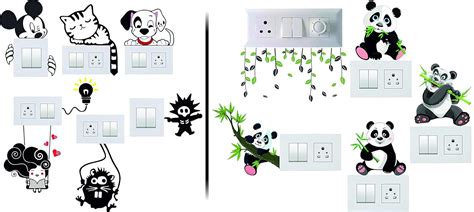 Buy Decals Creation™ Switch Board Sticker Wall Stickers Combo Pack of ...