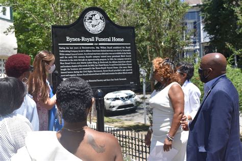 BHBPNews Historical Marker Dedication to honor Bynes-Royall Funeral ...