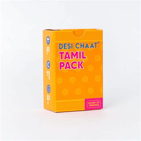 Desi Chaat Tamil Taboo Game Pack l 360 mots l 90 cartes l Indian Taboo ...