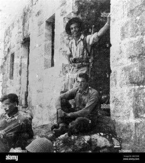 Ottoman Saray building used by Yiftach Brigade as company barracks, 1948
