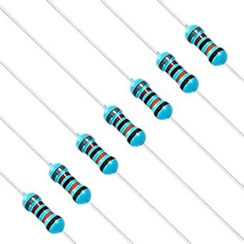 Chanzon 100pcs 1/4W (0.25W) 820K Ω ohm Metal Film Fixed Resistor 0.01 ± ...