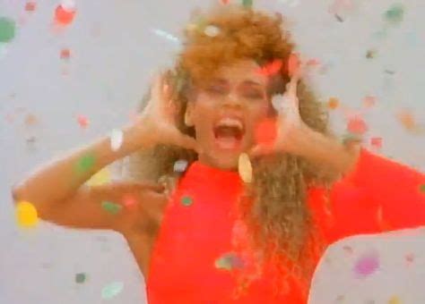 still from the music video for "I Wanna Dance with Somebody" by Whitney ...