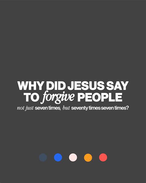 Why did Jesus say to forgive people not just seven times, but seventy ...