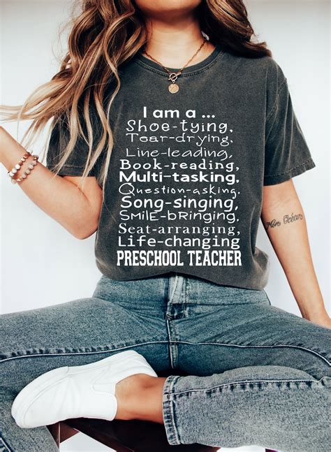 Comfort Colors® Preschool Teachers Shirt, Life Changing Preschool ...