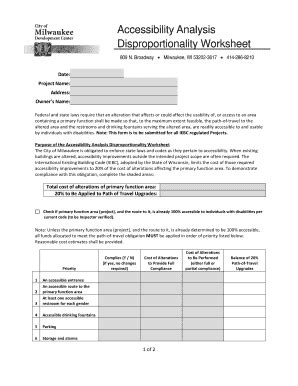 City Of Milwaukee Disproportionality Form - Fill and Sign Printable ...