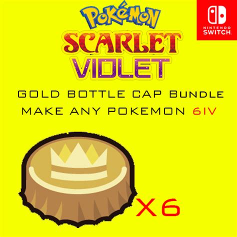 Buy 6x GOLD BOTTLE CAP POKEMON SCARLET AND VIOLET Online at Lowest ...