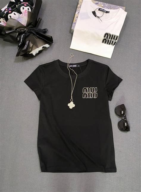 MIU MIU || Logo Embellished Cotton T-Shirt For Girls – FASHION MYST