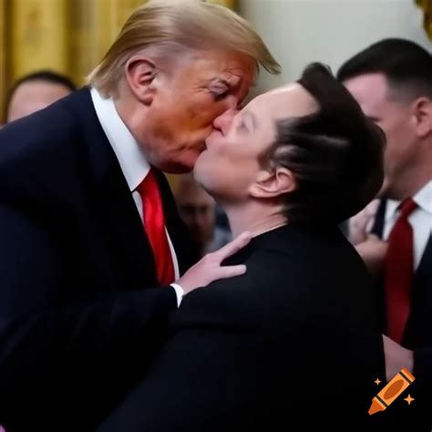 Elon musk and donald trump discussing spacex on Craiyon