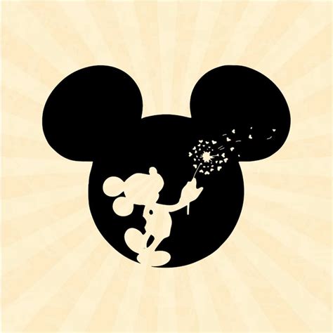 Mickey Svg, Mickey head svg, Mickey silhouette svg, mouse sv | Inspire ...