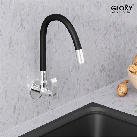 Gloxy Imperial Series Singel Flow Brass Wall Mount 360° Flexible Swive