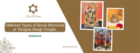 Different Types of Sevas (Services) at Tirupati Balaji Temple Explaine ...