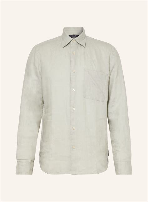 Marc O'Polo Linen shirt regular fit in light green