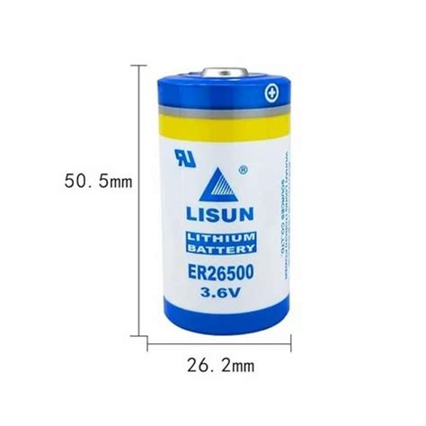 Coin Cell - LISUN ER26500 C Size Lithium Battery, 3.6V 9000mAh High ...