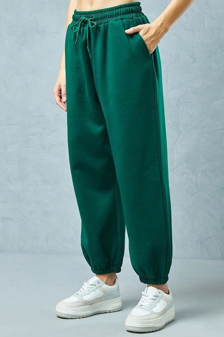 Green Solid Ankle Length Casual Women Loose Fit Joggers - Selling Fast ...