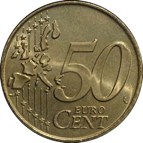 50 Euro Cents (1st map) - France – Numista