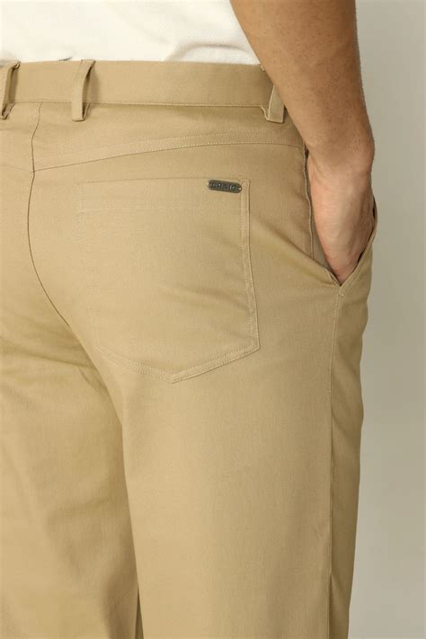 REGULAR FIT COTTON TROUSERS BEIGE – CRAIG