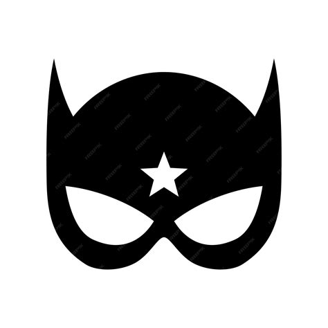 Premium Vector | Super hero mask black icon superhero face masque and ...