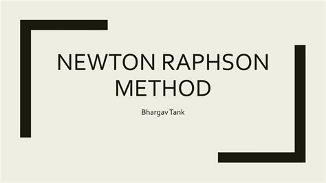 Image result for The Newton-Raphson Method