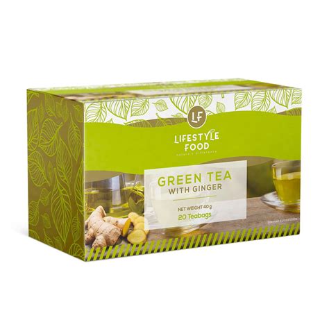 Lifestyle Food Green Tea Ginger - 20 Teabags - Dis-Chem Living Fit