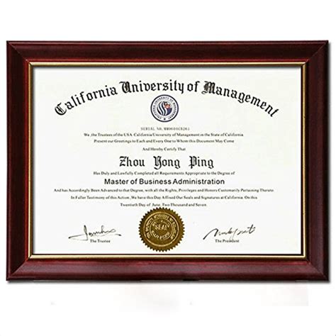 Buy NovoGifts Document Frame Diplomer Frame Solid Wood A4 Frame Used in ...