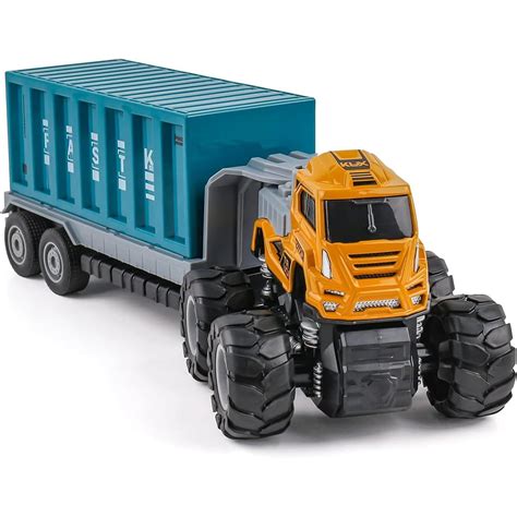 DEZICON Truck Toys Diecast Alloy Logistic Transportation Big Truck Toys ...