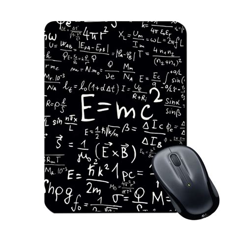 Plan To Gift Gaming Mouse Pad E=MC 2 Formula Potrait Printed ...