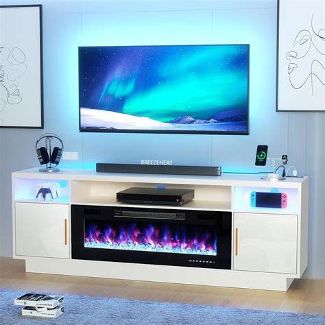 Amazon.com: BREEZEHEAT Electric Fireplace TV Stand with 36 inch ...