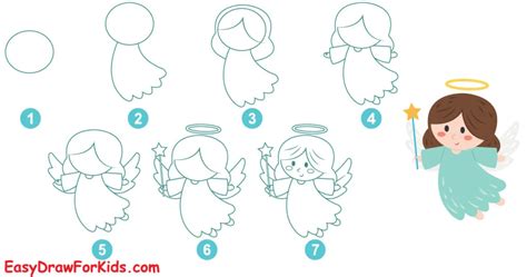 How To Draw An Angel | Easy Draw For Kids