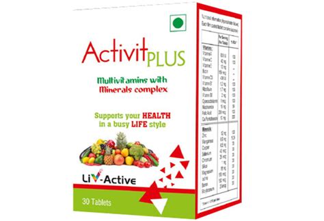 Activit Plus Tablets CRIUS LIFE SCIENCE GROUP