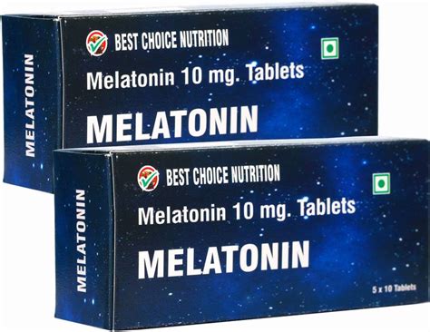 BEST CHOICE NUTRITION Melatonin 10 mg sleeping tablets Price in India ...