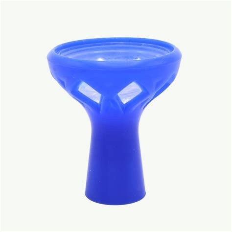 Buy Shihsa Hookah silicone glass pot blue in UAE – Premium | Vape Dokha ...