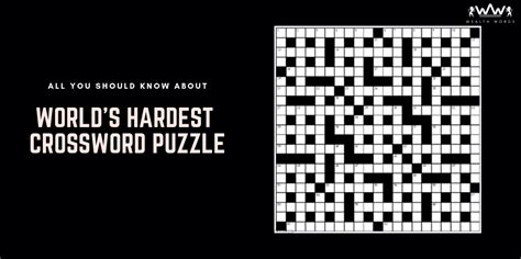 KNOW ABOUT WORLD'S HARDEST CROSSWORD PUZZLE - Newt Blogger