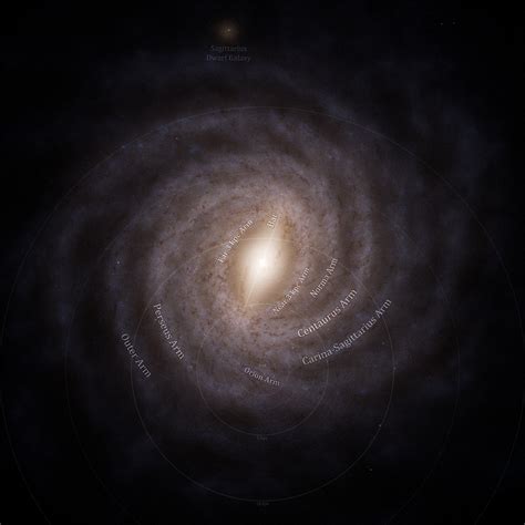 ESA - The best Milky Way map, by Gaia (labelled)