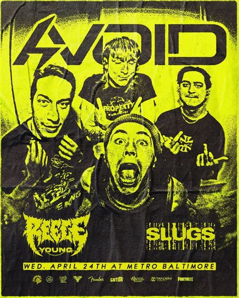 AVOID w/ Reece Young and Slugs (CT) @ Metro Baltimore , 1700 North ...