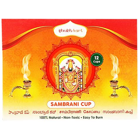 Buy Shubhkart Sambrani Cup - 100% Natural, Non-Toxic, Easy To Burn ...