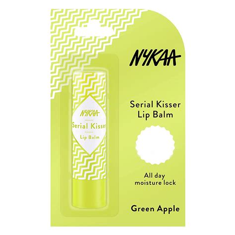 Buy Nykaa Serial Kisser Green Apple Lip Balm, 4.5 gm | 19 Minutes ...