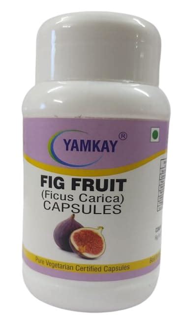 Buy Yamkay Anjeer Athi Palam Fig Fruit Capsules 500Mg -100 Capsules ...