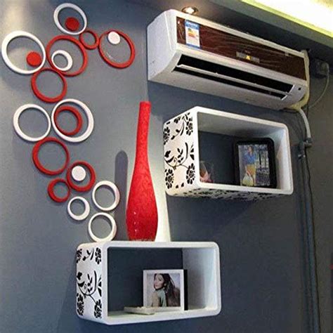 NGX Acrylic Indoors Decoration Circles Creative Stereo Removable 3D DIY ...