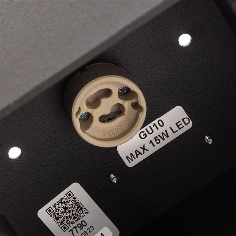 Downlight Cobble in angular shape, black | Lights.co.uk