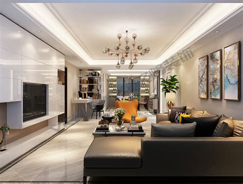 现代风格三居室160平米房子装修效果图-天月园-业之峰装饰北京分公司