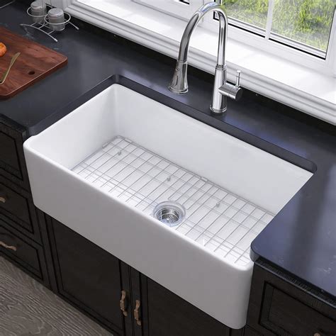 Miuara Farmhouse Sink 33 Inch White Farmhouse Sink Farm Sink Farmhouse ...