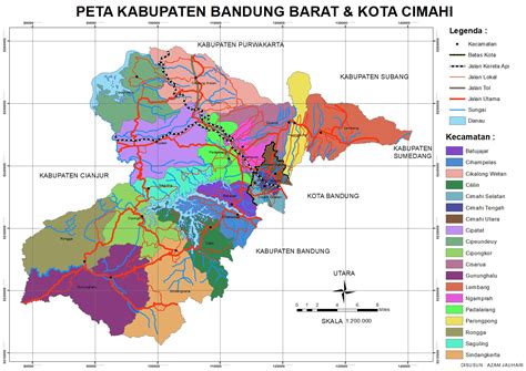 PETA KABUPATEN BANDUNG BARAT & KOTA CIMAHI