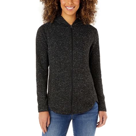 Eddie Bauer Female Hooded Black Fleece Jackets for Women, XS - Walmart.com