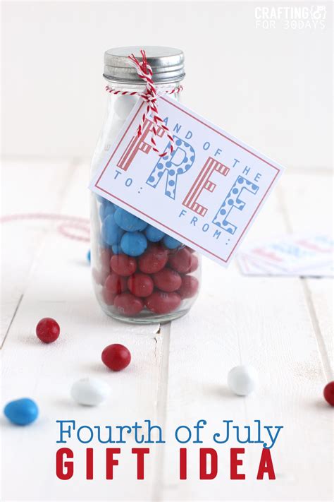 4th of July Gift Idea + Printable Tag - Thirty Handmade Days