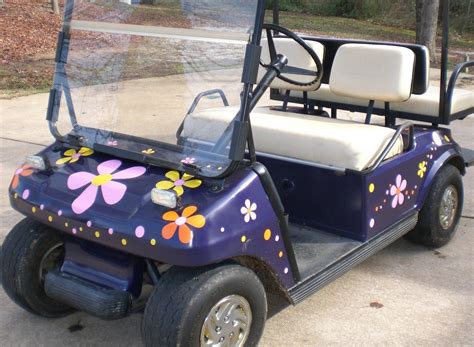 Hippied out golf carts are much more fun to drive. | Golf carts, Golf ...