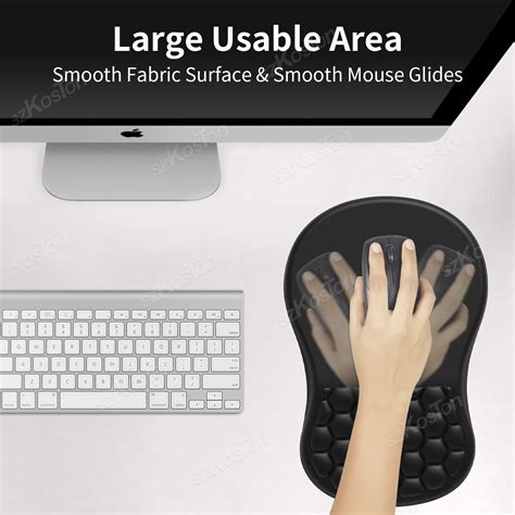 Mouse Pad with Wrist Rest Ergonomic Integrated Mem... – Grandado