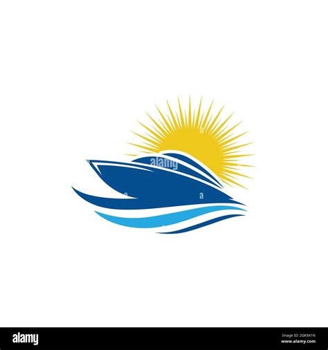 Cruise ship speed Template vector icon illustration design Stock Photo ...