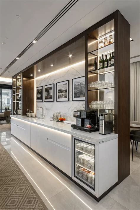 Elegant Coffee Bar Styling Ideas with Metallic Touches | Kitchen bar ...